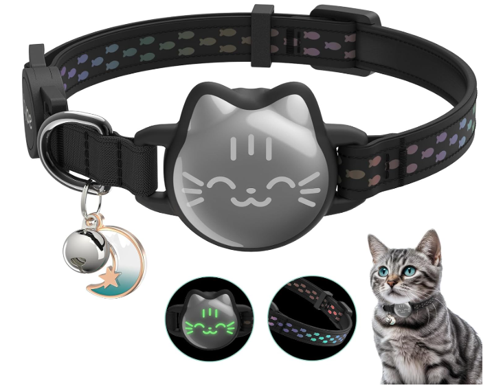 Collar GPS Reflectivo para gatos - rastreador ultraligero